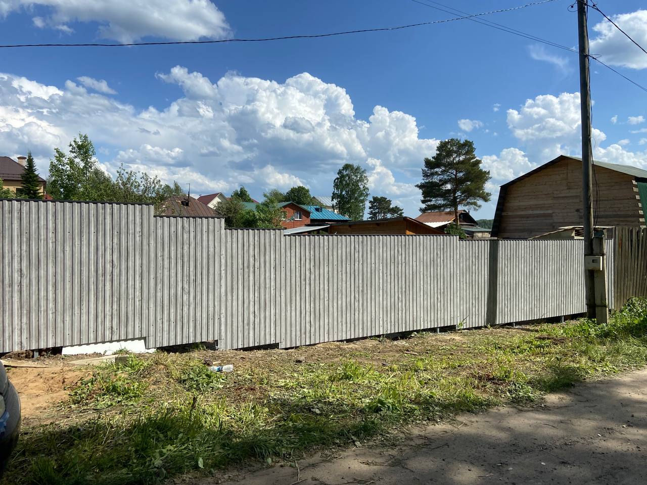 Забор из профнастила НС-10 42м Светлая Береза SteelArt фото 8 в Солнечногорске